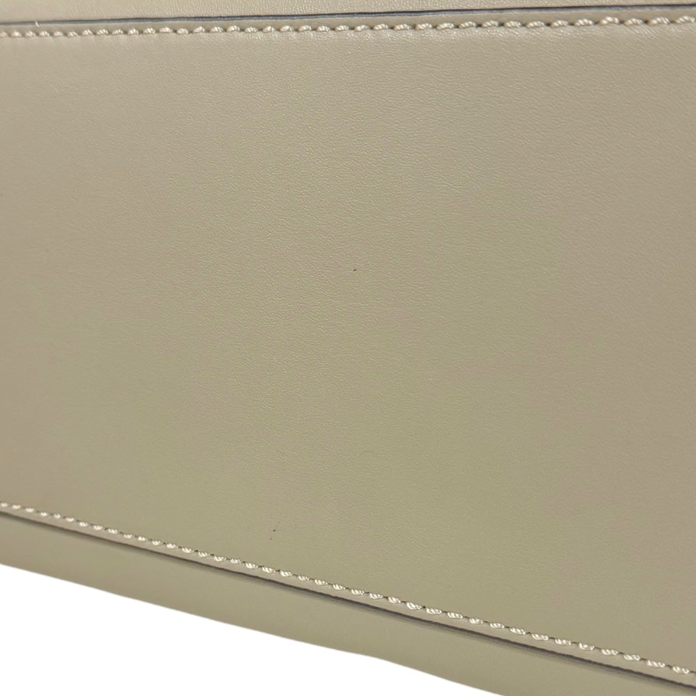 FENDI Fendi Dot Com Shoulder Bag Leather Beige Ladies Used 