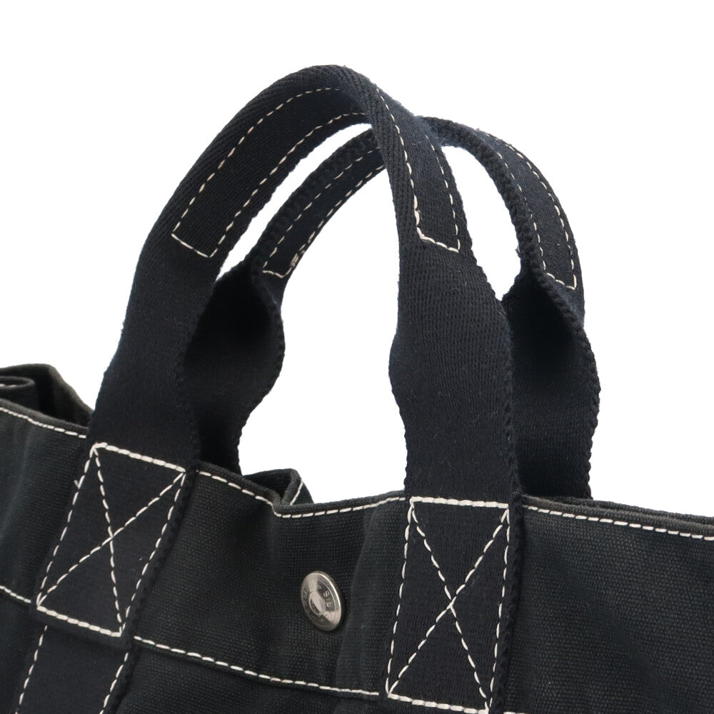 HERMES エルメス トートMM ドーヴィル トートバッグ コットン