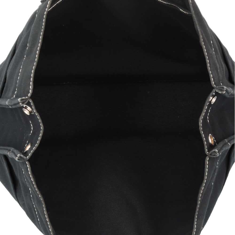 HERMES エルメス トートMM ドーヴィル トートバッグ コットン