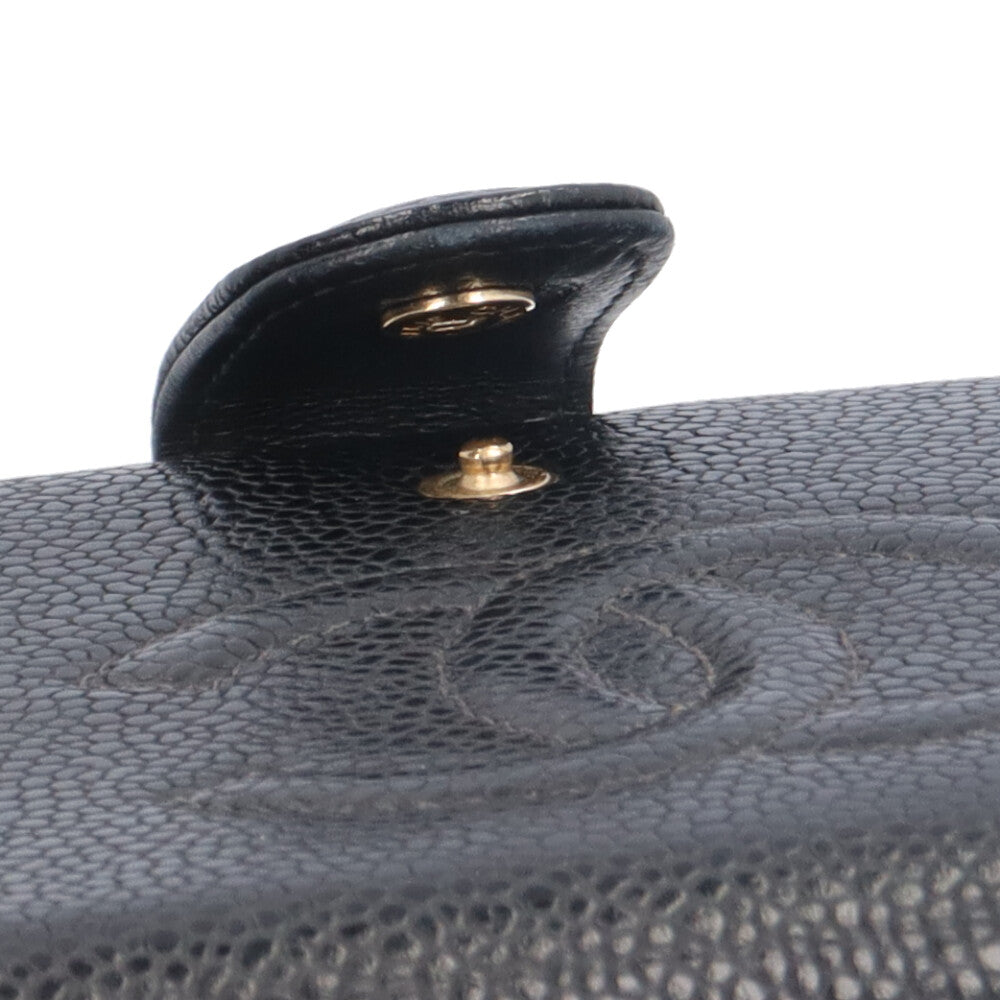 CHANEL シャネル ココマーク 長財布 キャビアスキン レディース 中古