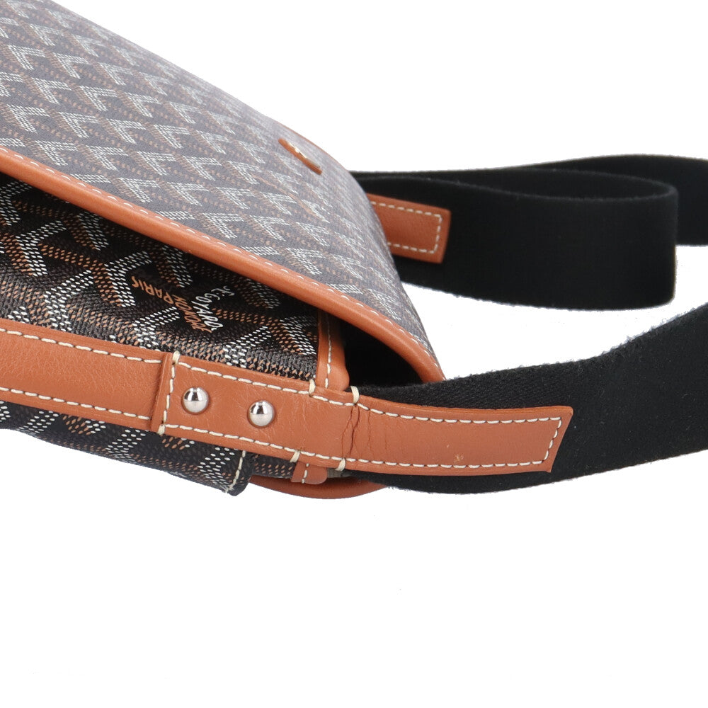 本物 ゴヤール GOYARD カペシアン MM ショルダーバッグ ポシェット PVC ブラック Capetien バッグ 中古・ GOYARD - 未使用 展示品 ゴヤール GOYARD カペシアン MM ショルダー