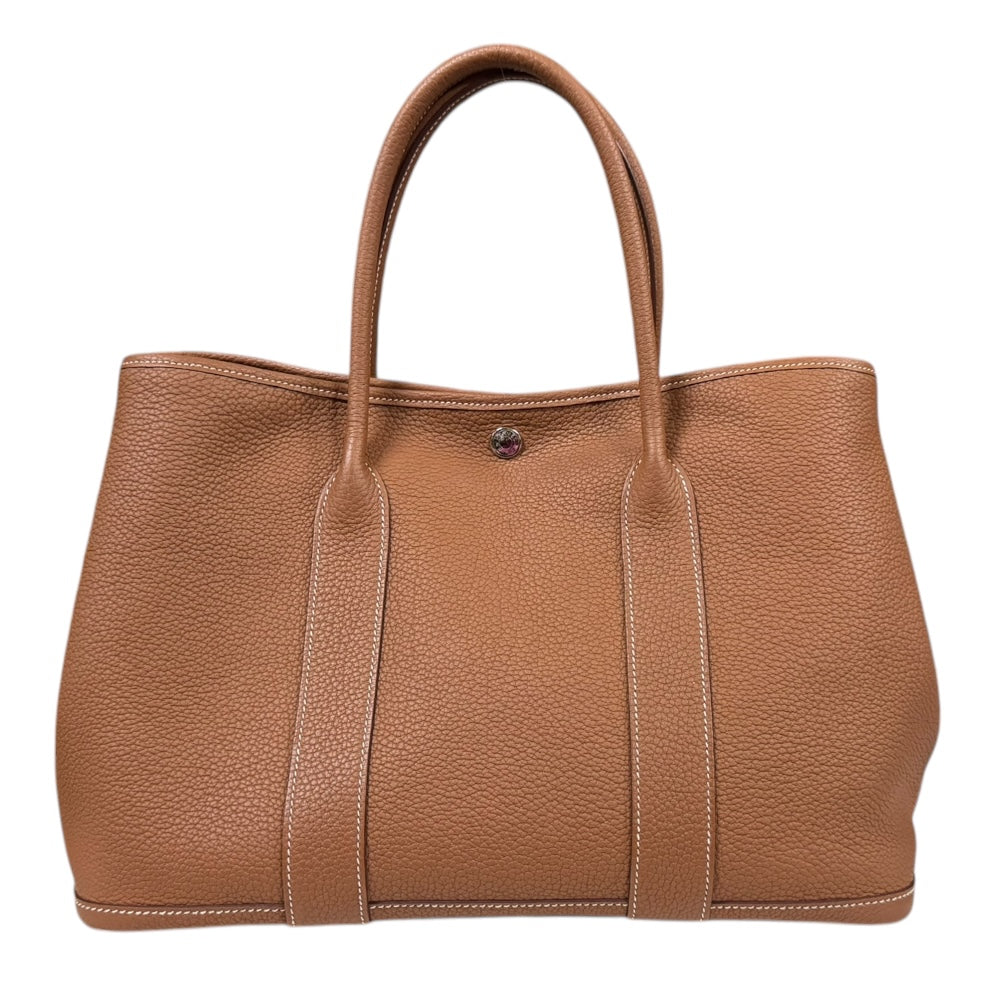 エルメス HERMES ハンドバッグ ガーデンパーティPM ブラウン HERMES エルメス ガーデンパーティPM ハンドバッグ ネゴンダ ブラウン