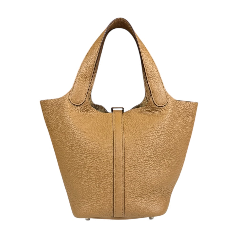 HERMES エルメス ピコタンロックPM ハンドバッグ トリヨン ブラウン