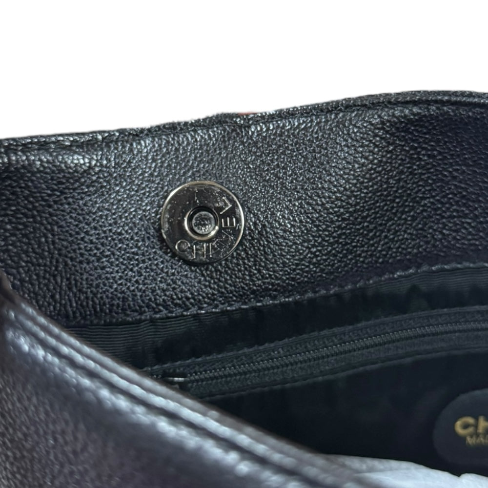 CHANEL シャネル ココマーク ショルダーバッグ レザー ブラック
