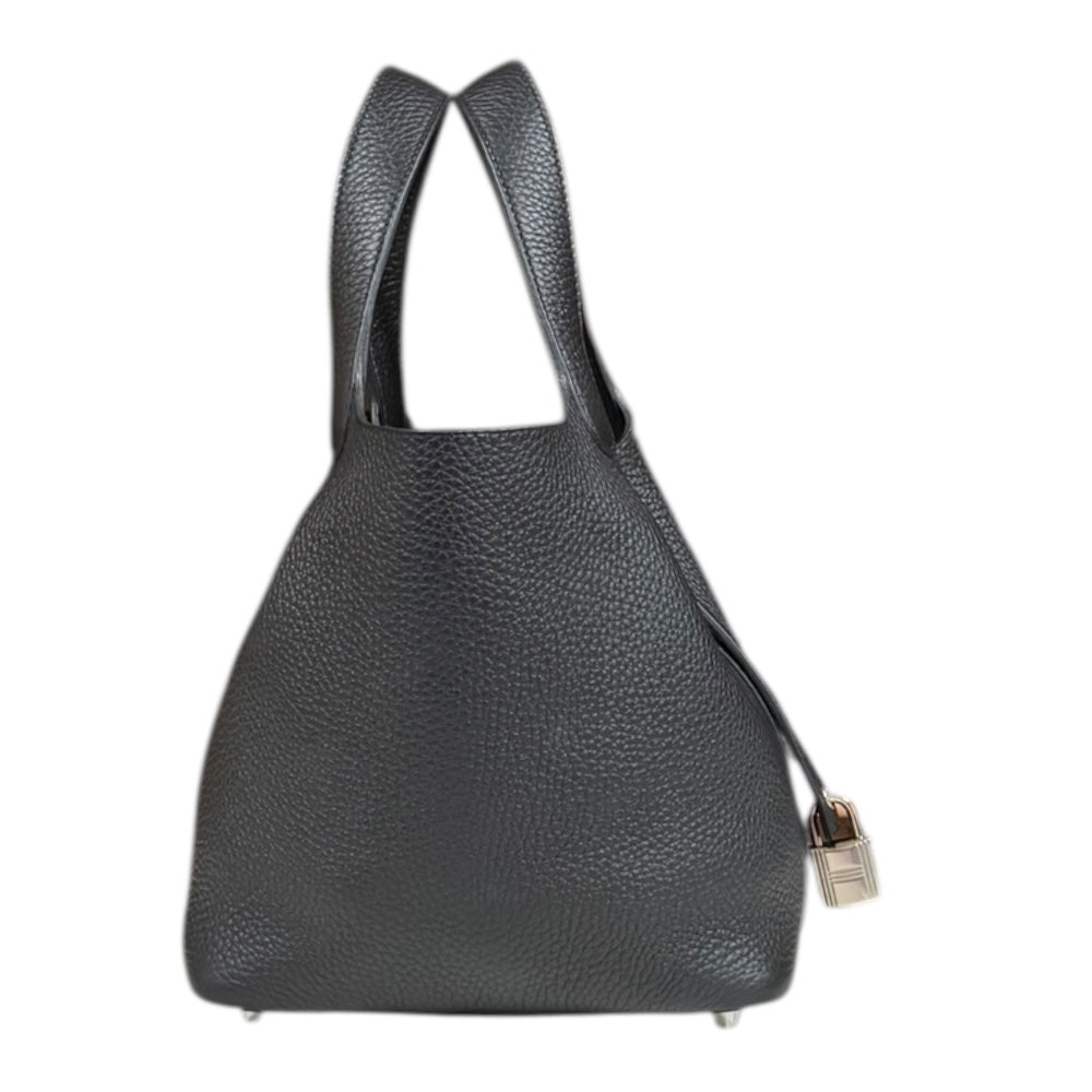 HERMES エルメス ピコタンロックPM ハンドバッグ トゴ ブラック