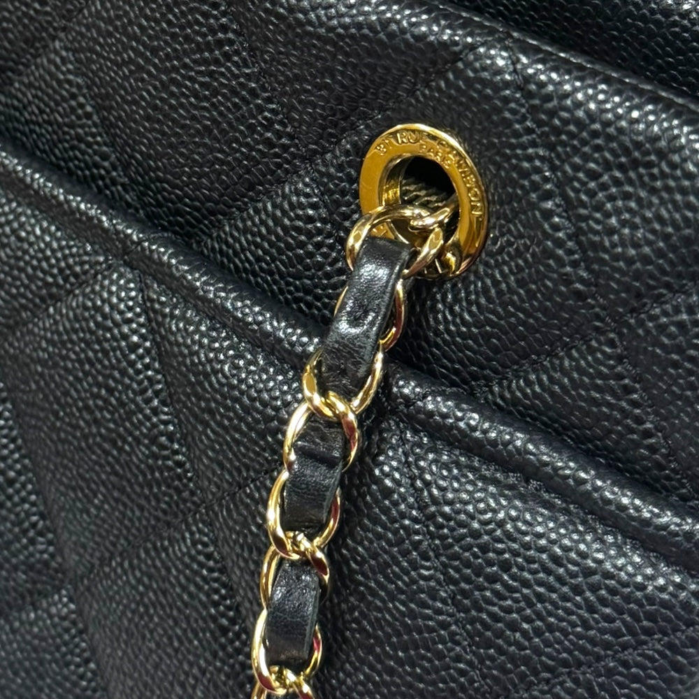 CHANEL シャネル マトラッセ トートバッグ キャビアスキン ブラック
