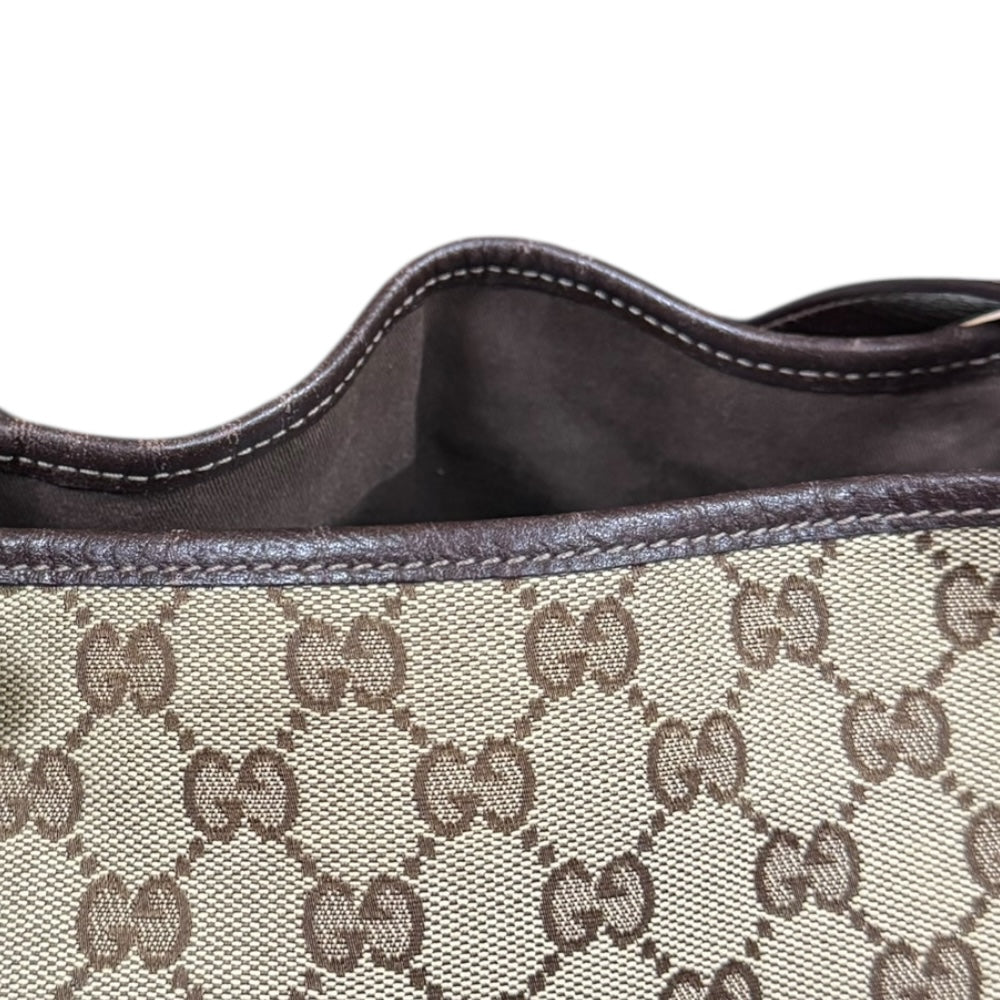 GUCCI グッチ アビー トートバッグ GGキャンバス ベージュ レディース
