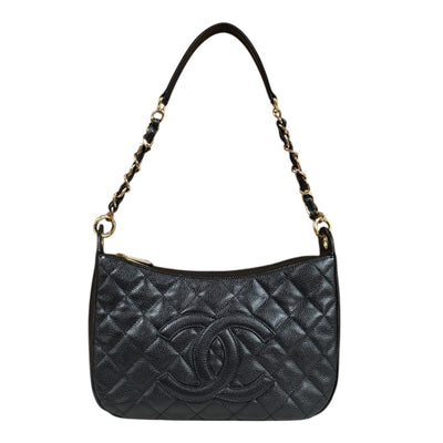 CHANEL BEAUTE ブラック ショルダーバッグ CHANEL - CHANEL ブラック スマホショルダーバッグ CHANEL