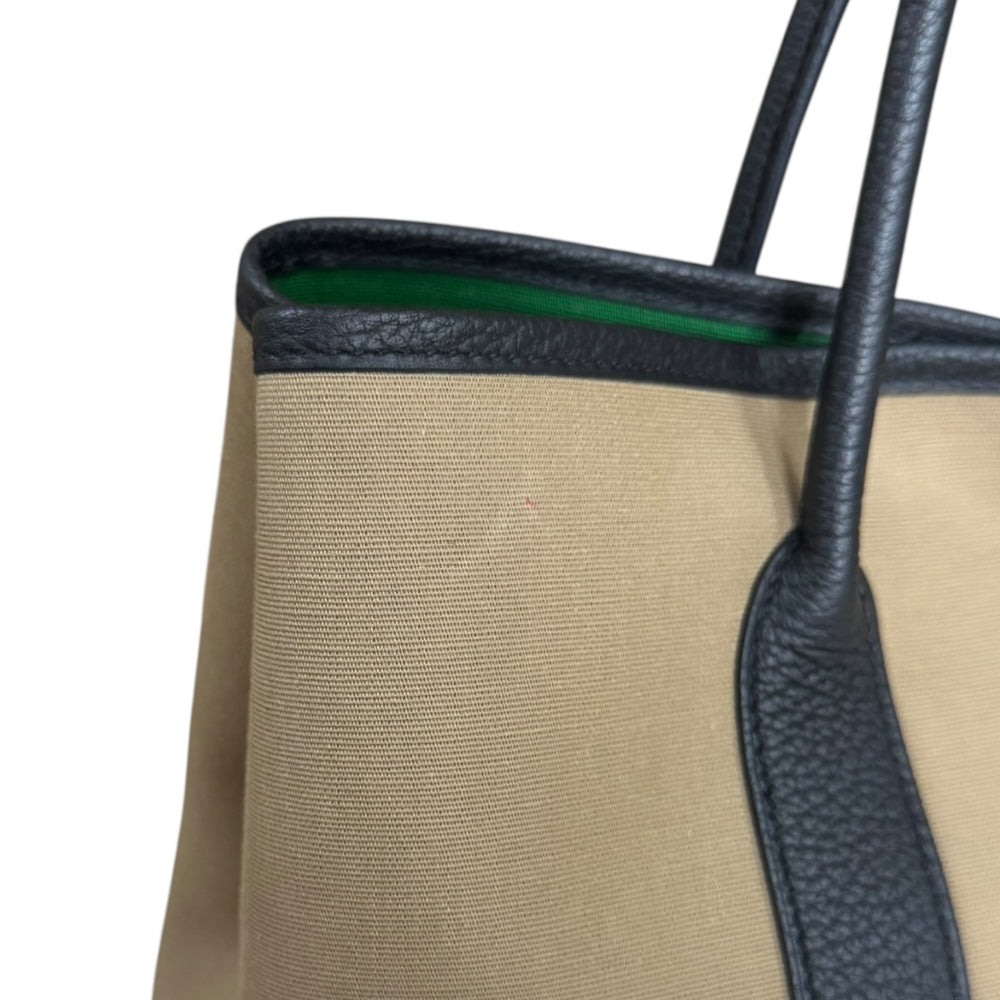 エルメス ガーデンパーティ ヴェルソ TPM ハンドバッグ トワルオフィシエ ベージュ レディース HERMES  中古 R&Kリサイクルキング HERMES エルメス ガーデンパーティ ヴェルソ TPM ハンドバッグ トワル