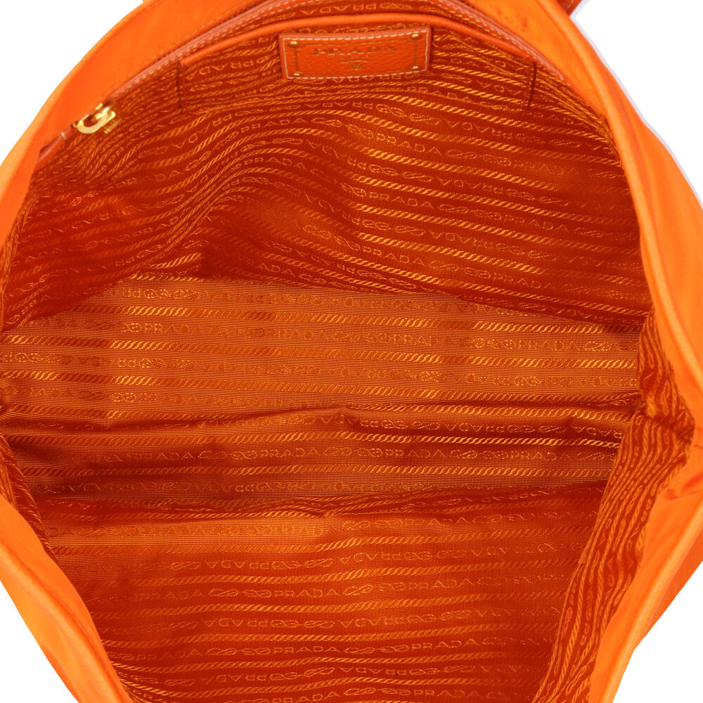 プラダ　希少オレンジトートバック 中古・古着通販】PRADA (プラダ) ラフィアロゴトートバッグ オレンジ