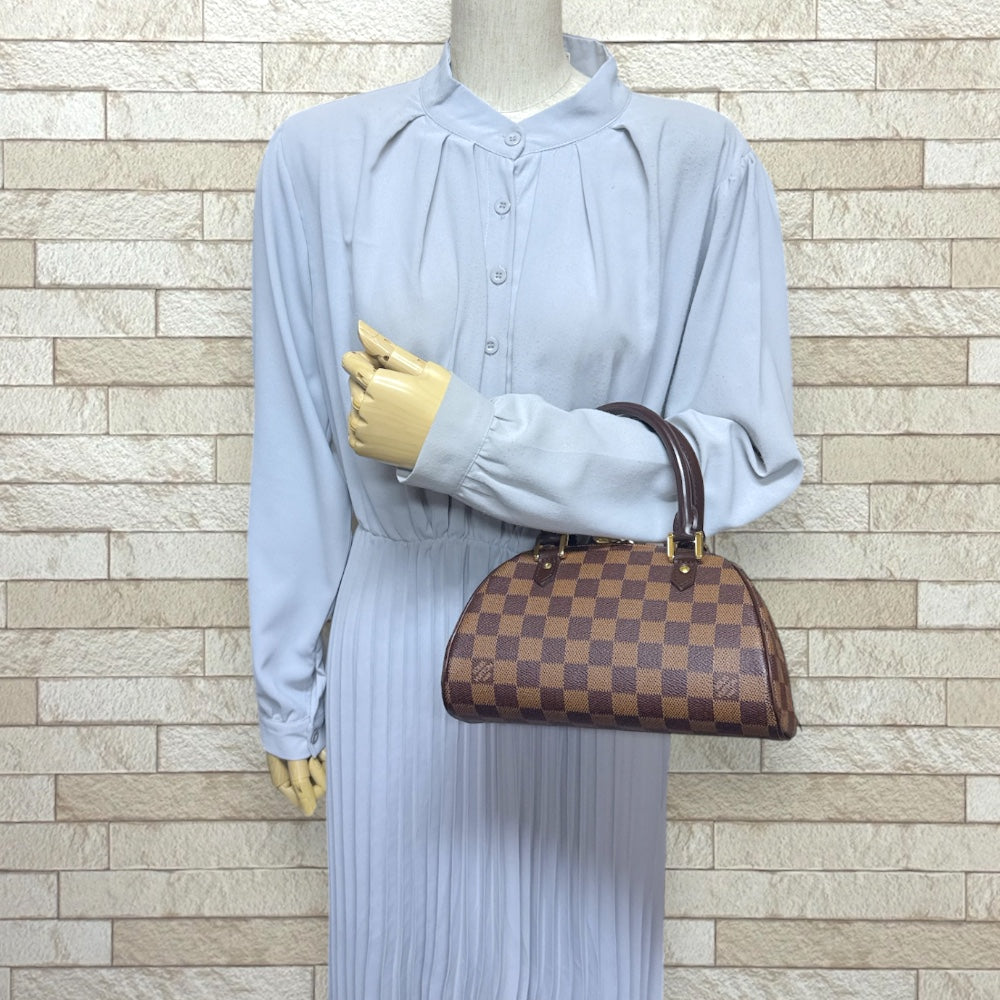 LOUIS VUITTON ルイヴィトン ダミエ ミニ リベラ ハンド バッグ LOUIS VUITTON ルイヴィトン リベラ ミニ ダミエ ハンドバッグ