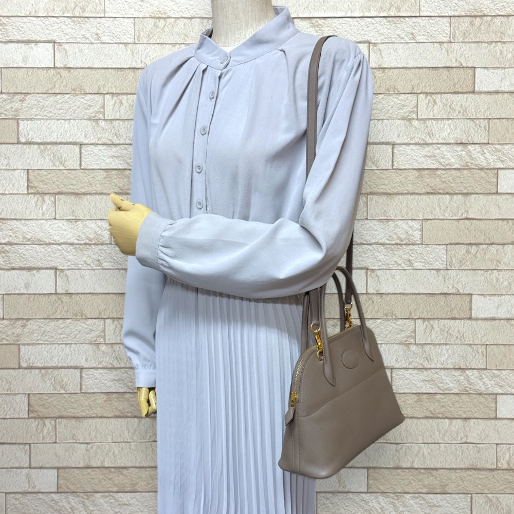 HERMES エルメス ボリード27 ショルダーバッグ ヴォーエプソン グレー