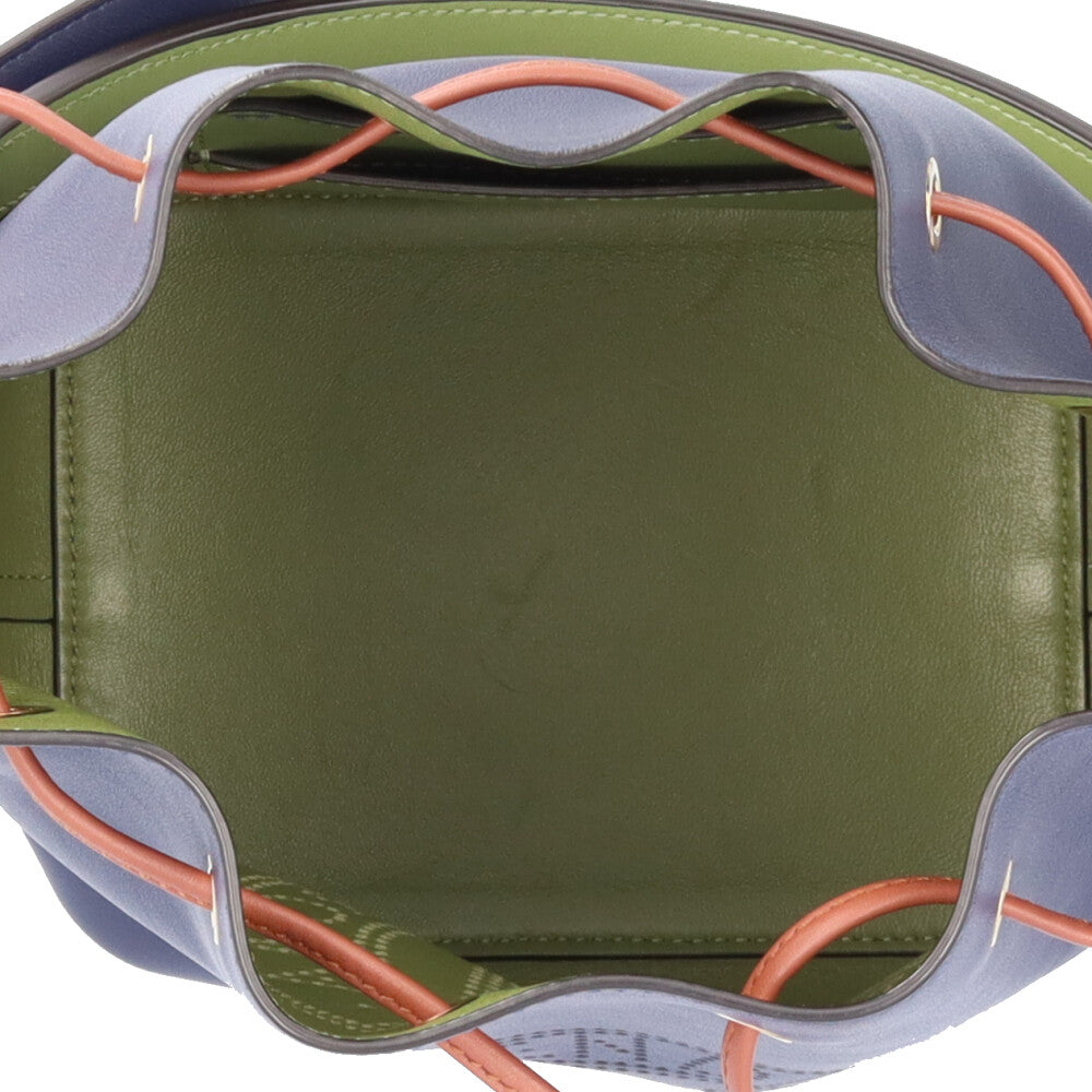 FENDI フェンディ モントレゾール ショルダーバッグ レザー ネイビー