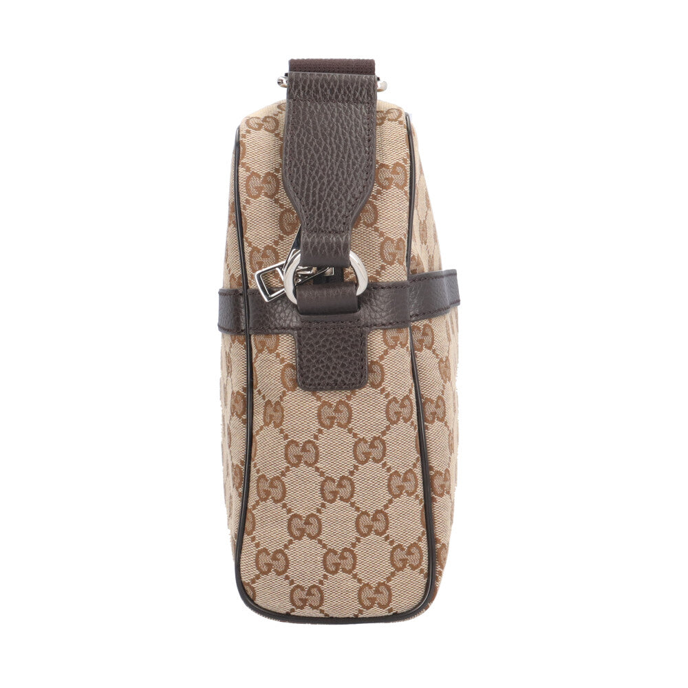 GUCCI グッチ ショルダーバッグ GGキャンバス ベージュ メンズ 中古