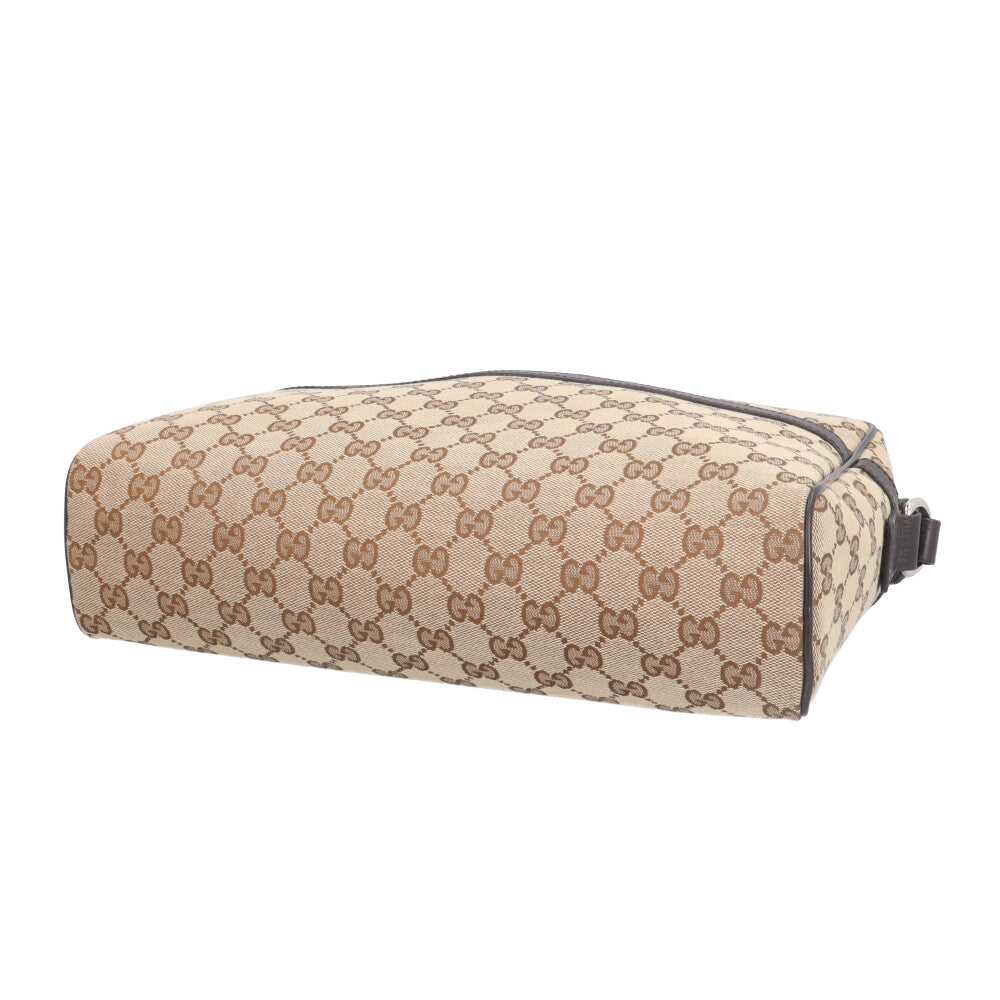 GUCCI グッチ ショルダーバッグ GGキャンバス ベージュ メンズ 中古