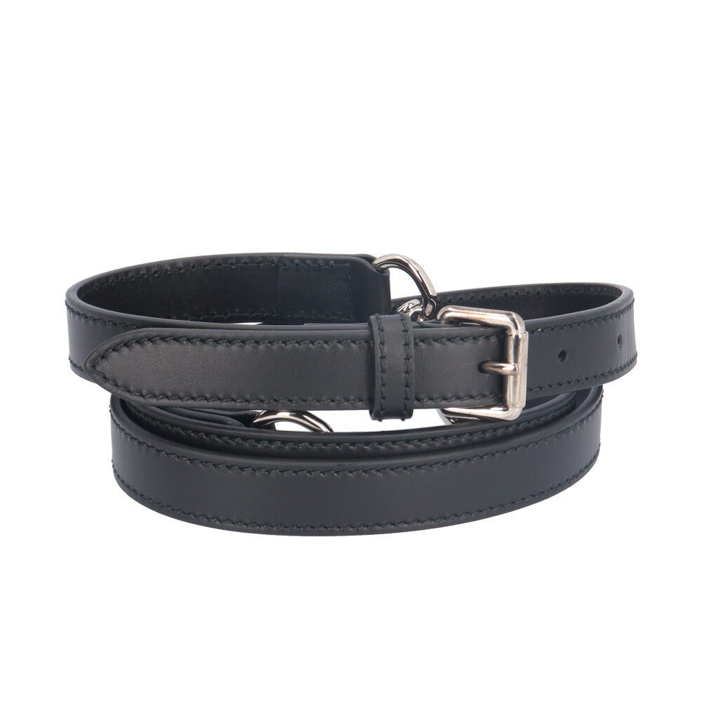 GUCCI グッチ グッチシマ ショルダーバッグ レザー ブラック