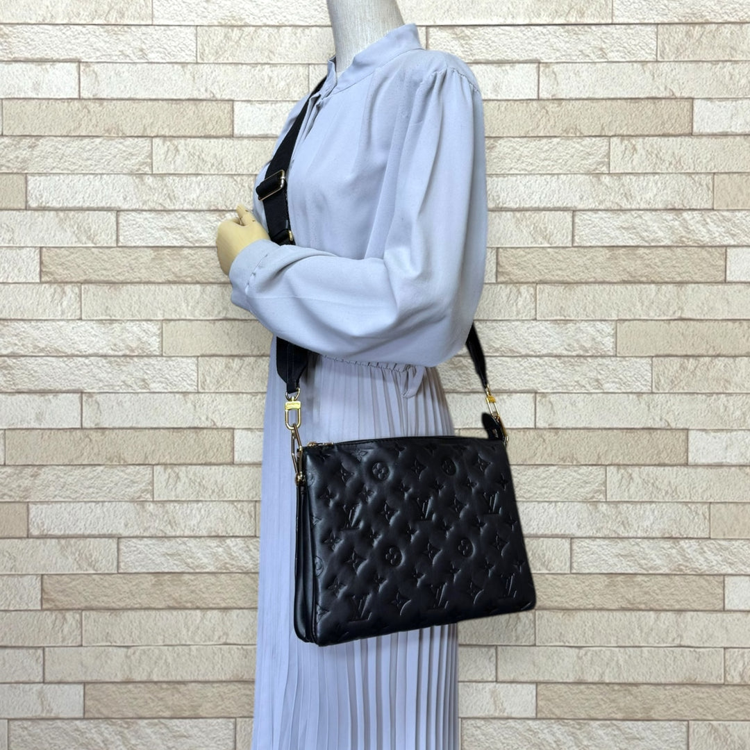 LOUIS VUITTON ルイヴィトン クッサンPM ショルダーバッグ レザー