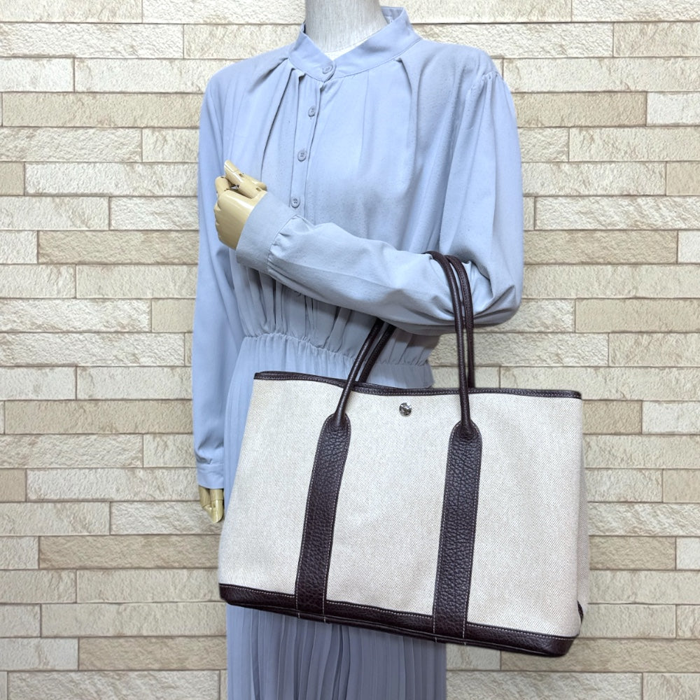 HERMES エルメス ガーデンパーティPM トートバッグ トワルアッシュ