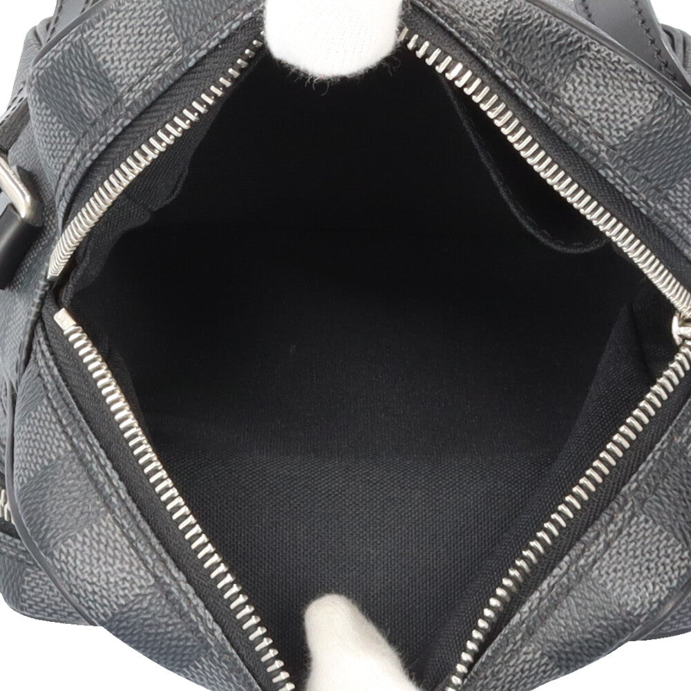 ★美品★ ルイヴィトン ショルダーバッグ  レム ダミエ グラフィット ルイ・ヴィトン LOUIS VUITTON レム N41446 ブラック ダミエ・グラ