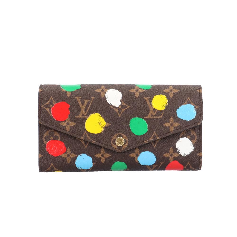 LOUIS VUITTON ルイヴィトン 草間彌生コラボ ポルトフォイユサラ NM