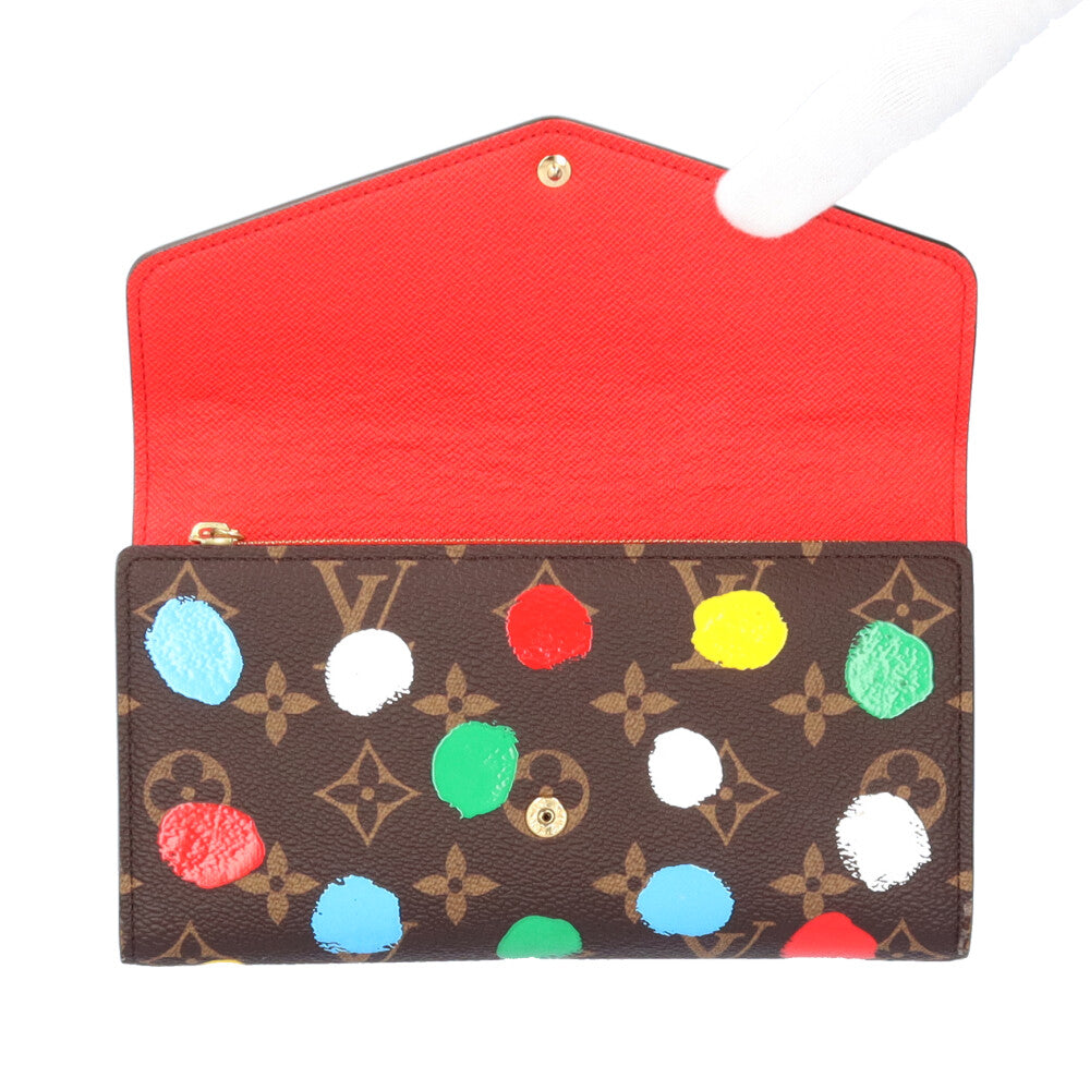 LOUIS VUITTON ルイヴィトン 草間彌生コラボ ポルトフォイユサラ NM