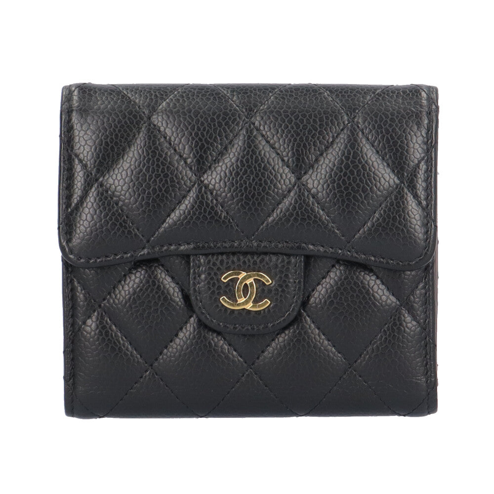 CHANEL シャネル クラシックスモールフラップウォレット マトラッセ 三