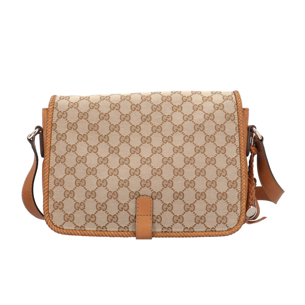 GUCCI グッチ マラケシュ ショルダーバッグ GGキャンバス ベージュ