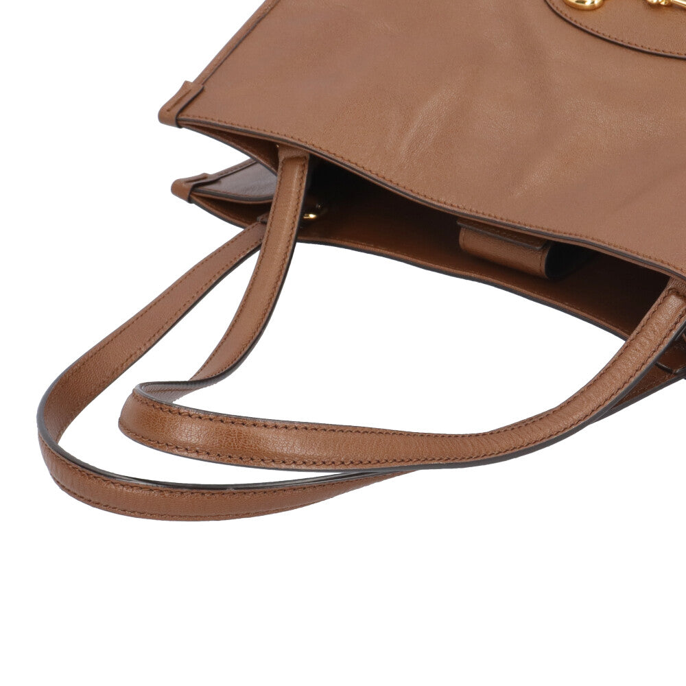GUCCI グッチ ホースビット1955 トートバッグ レザー ブラウン