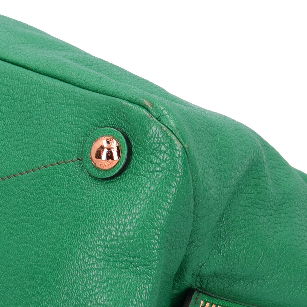 Miu Miu ミュウ ミュウ マドラス ショルダーバッグ レザー グリーン