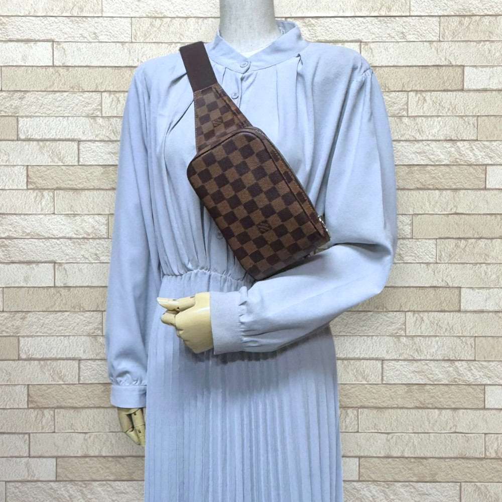 マ*ん様 ルイヴィトン ダミエ ジェロニモス ボディバッグ LOUIS VUITTON ルイヴィトン ジェロニモス ダミエ ボディバッグ ダミエ