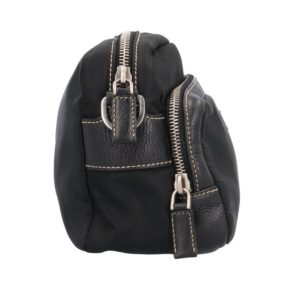 PRADA プラダ ショルダーバッグ ナイロン ブラック ユニセックス 中古