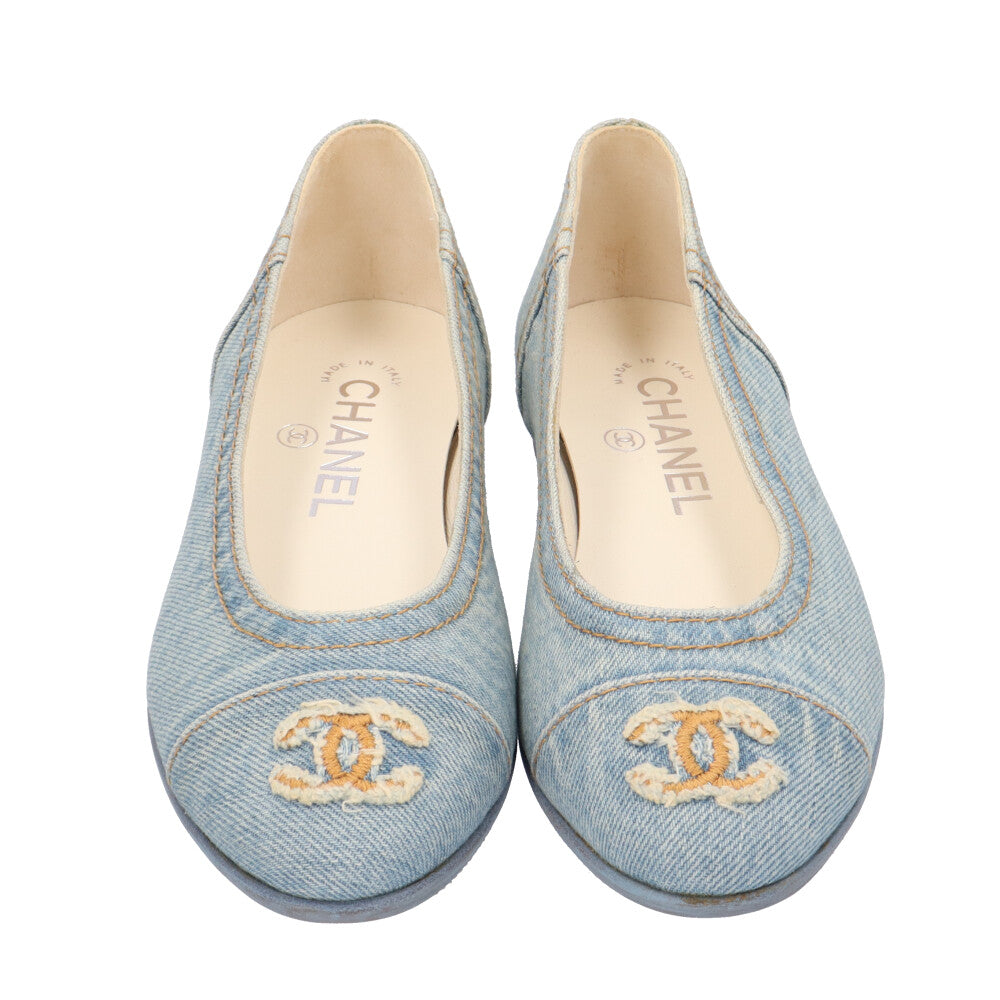 CHANEL シャネル フラットバレリーナ パンプス レディース 中古