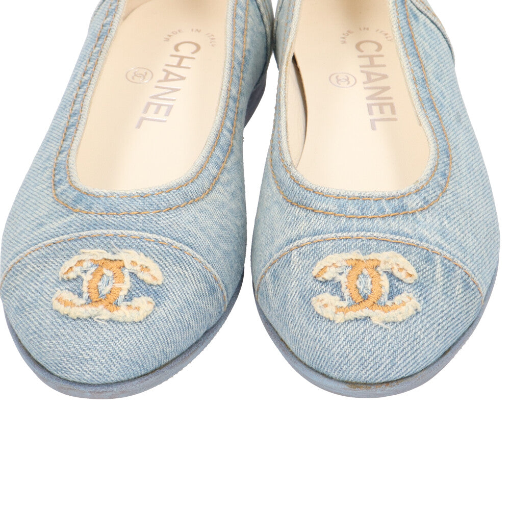 CHANEL シャネル フラットバレリーナ パンプス レディース 中古