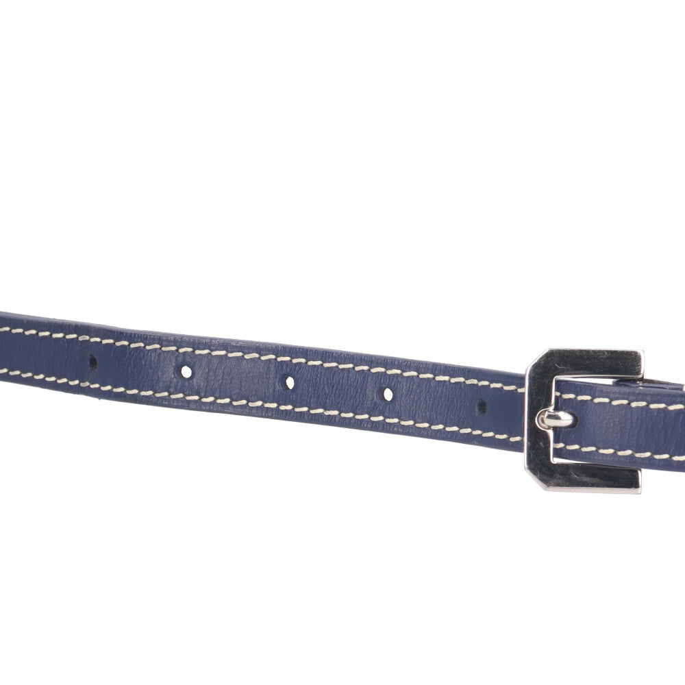 ゴヤール　カップヴェール　ネイビー　極美中古 GOYARD ゴヤール カップヴェールPM ショルダーバッグ PVCコーティング