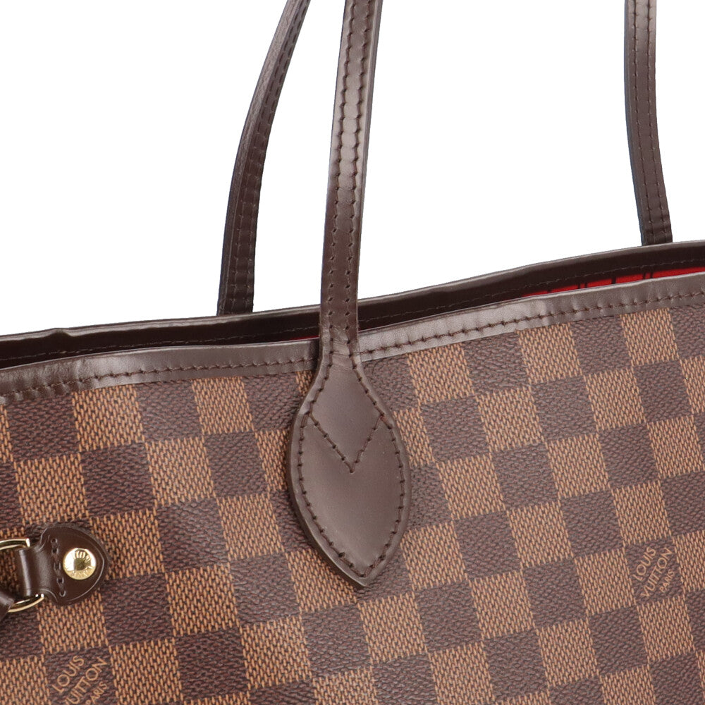 Louis Vuitton ダークブラウン トートバッグ LOUIS VUITTON ルイヴィトン ネヴァーフルMM ダミエ トートバッグ