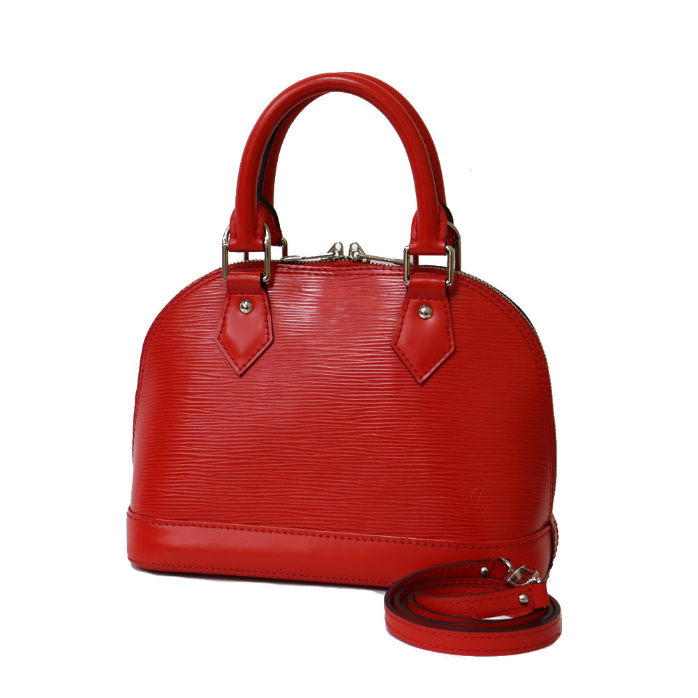 ルイヴィトン LOUIS VUITTON エピアルマBB エピ ハンドバッグ レッド