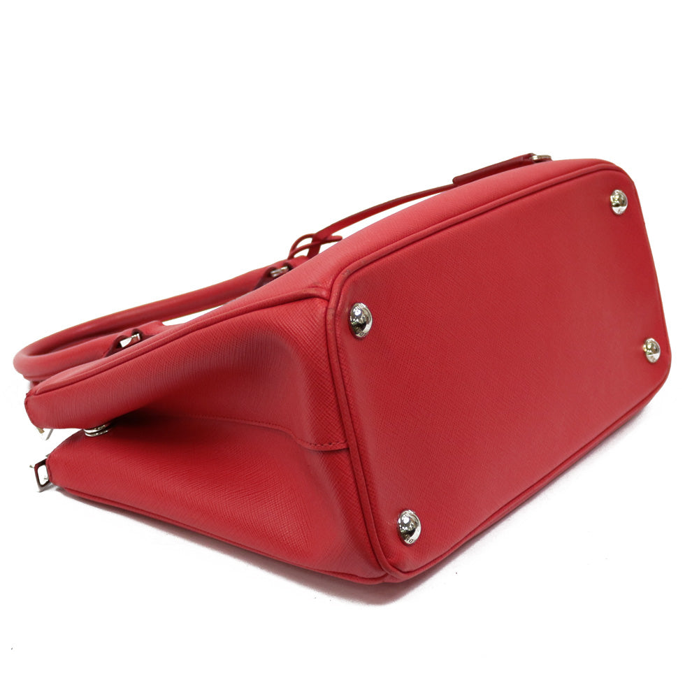 中古】 プラダ PRADA ハンドバッグ レザー サフィアーノ 2WAY