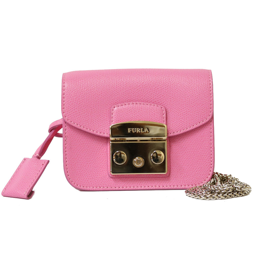 フルラ Furla メトロポリスミニ ショルダーバッグ ピンク レディース 中古