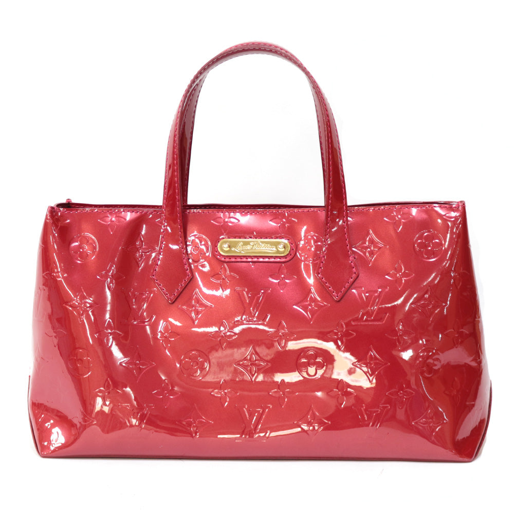 美品　ルイヴィトン モノグラム ヴェルニ サットン ハンドバッグ レッド 中古】 ルイ・ヴィトン LOUIS VUITTON ハンドバッグ モノグラム