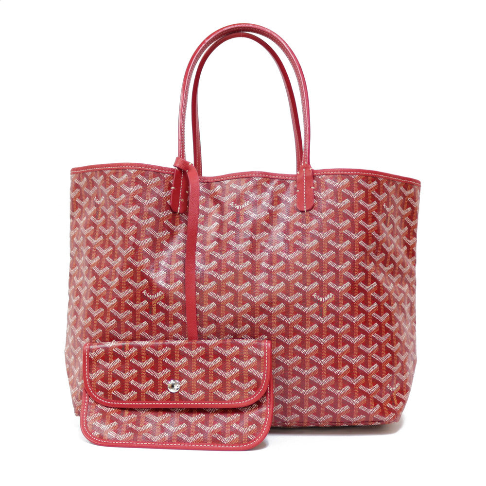 GOYARD ゴヤール◆ビジネスバッグ ディプロマット レッド◆中古 Used] Goyard Tote Bag Saint Louis Saint Louis PM Leather Red