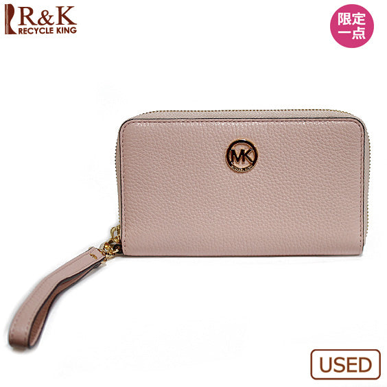 中古】 マイケルコース Michael Kors 長財布 ピンク レディース【BIM 
