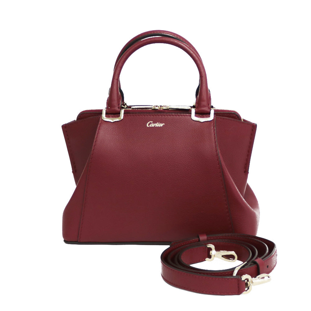 中古】 カルティエ CARTIER ハンドバッグ 2WAYバッグ ショルダー