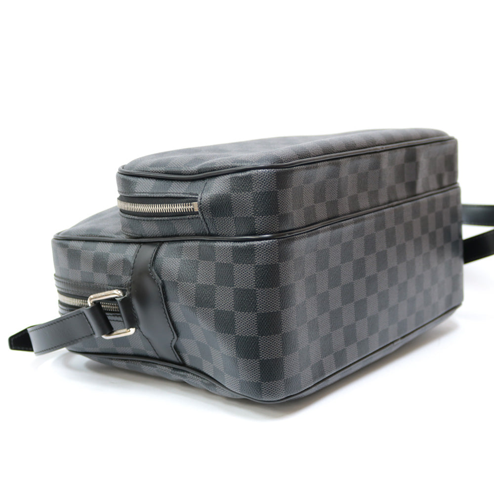 ルイヴィトン イオ ショルダーバッグ ダミエ ブラック 大容量 クロスボディ 黒 ルイヴィトン イオ ショルダーバッグ ダミエ ブラック 大容量