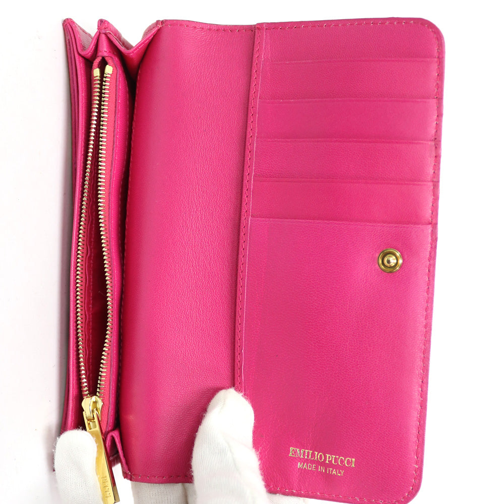 【エミリオプッチ】レア　稀少　手袋　本革✖︎カシミア　未使用　美品　ピンク 楽天市場】【秋SALEクーポン】エミリオ プッチ 長財布 ブランド