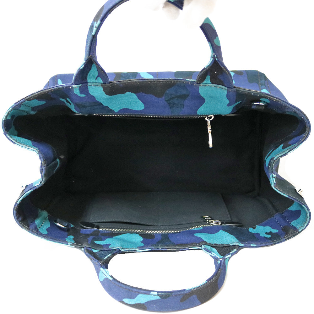 限界値下げ祭】 プラダ PRADA カナパトート M ショルダーバッグ ブルー 