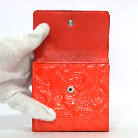 中古】 シャネル CHANEL 三つ折り財布 エナメル レディース【BIM