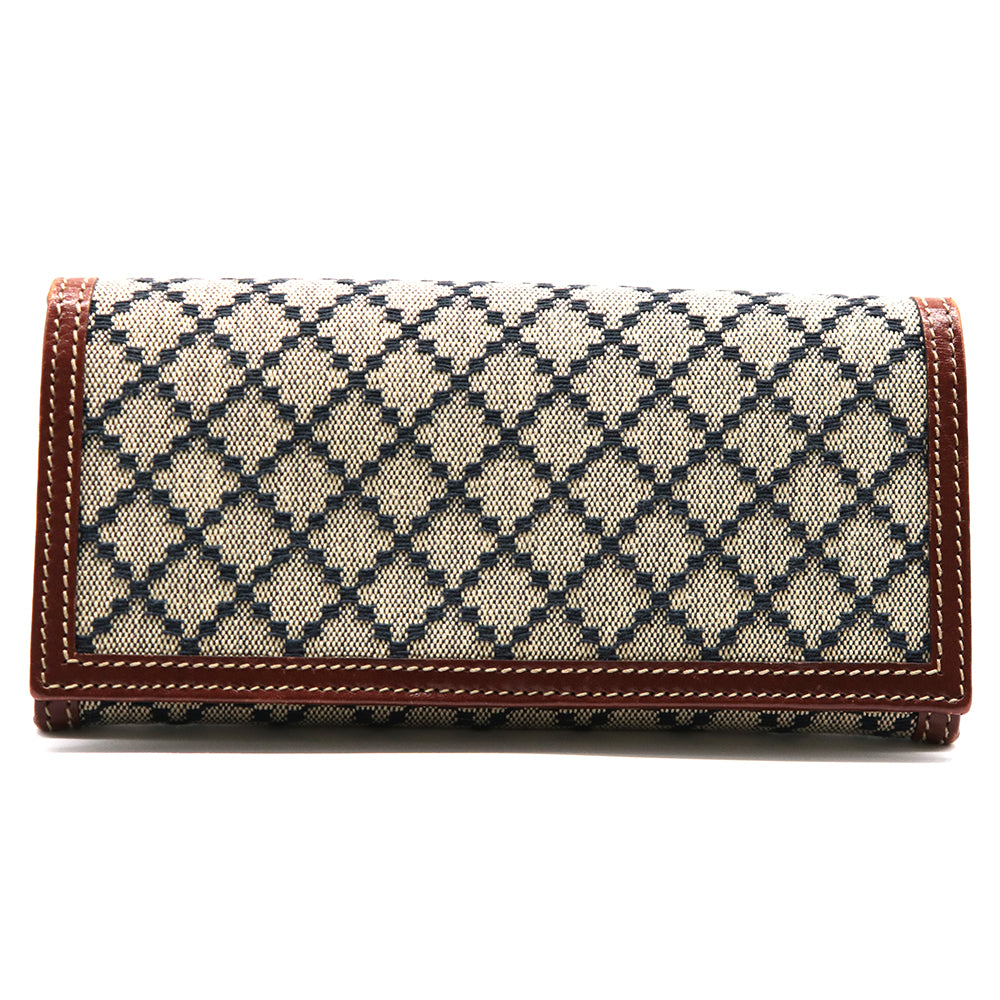 本物 グッチ GUCCI ディアマンテ 長財布 ロングウォレット キャンバス ベージュ 231837 Diamante 財布 ウォレット 中古 GUCCI - 本物 グッチ GUCCI ディアマンテ 長財布 ロングウォレット