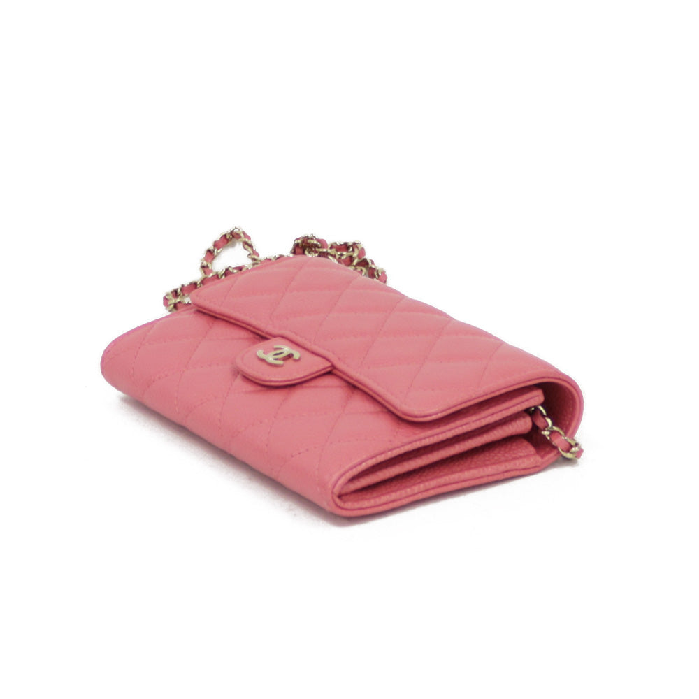 中古】 シャネル CHANEL ショルダーバッグ チェーンウォレット 長財布
