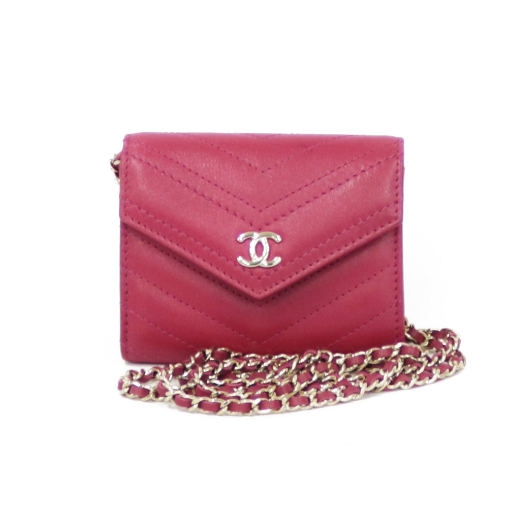 CHANEL チェーンウォレット ボルドー レディース シャネル 3939