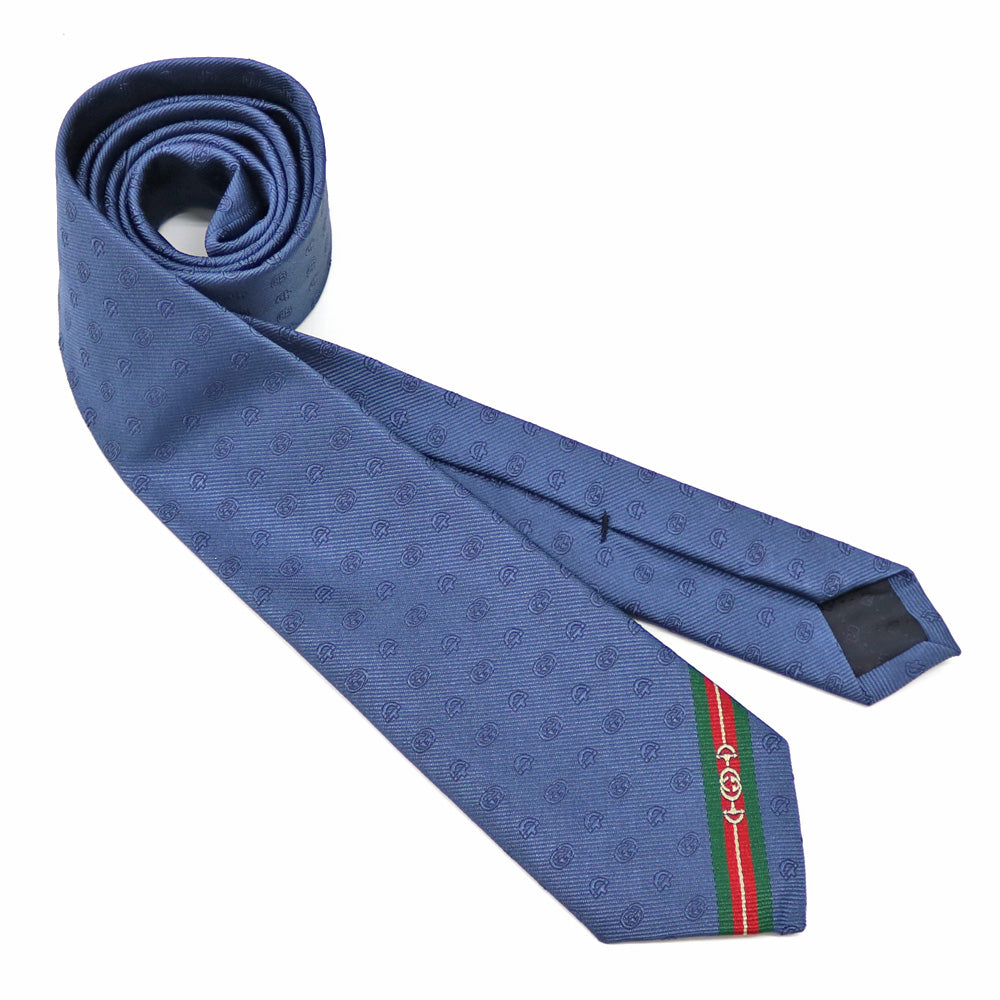 サブ　未使用品　グッチ　GGネクタイ　ネイビー 中古】 グッチ GUCCI ネクタイ ネイビー メンズ【BIM】 – 【公式